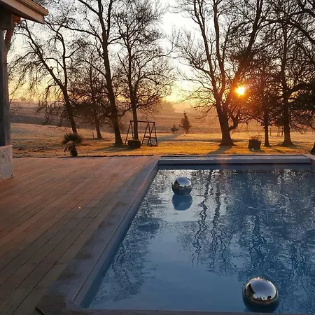 ベッド・アンド・ブレックファスト Le Vallon De Guerry Sainte-Colombe-de-Duras